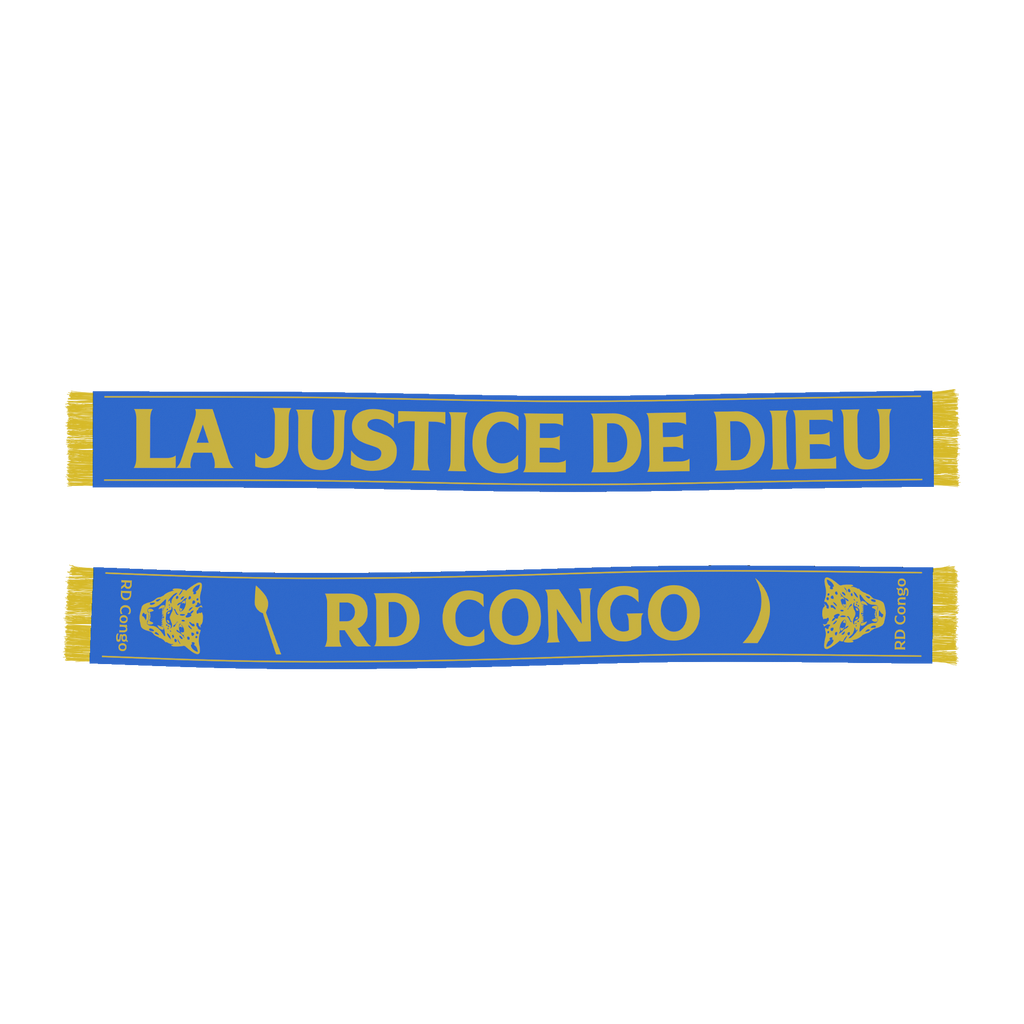 Écharpe football "LA JUSTICE DE DIEU" (Jaune)