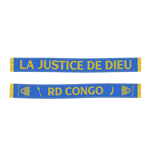 Écharpe football "LA JUSTICE DE DIEU" (Jaune)