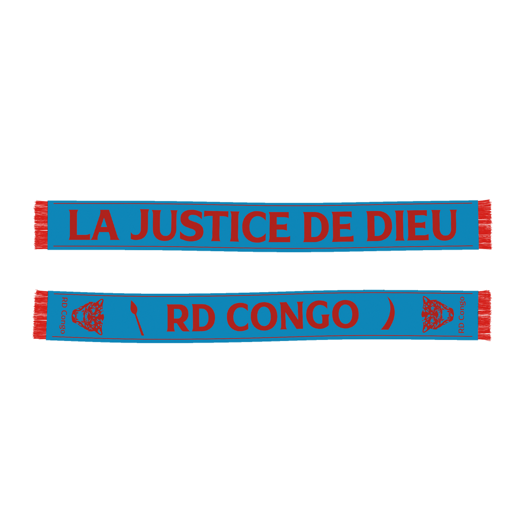 Écharpe football "LA JUSTICE DE DIEU" (Bleu)