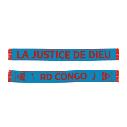 Écharpe football "LA JUSTICE DE DIEU" (Bleu)