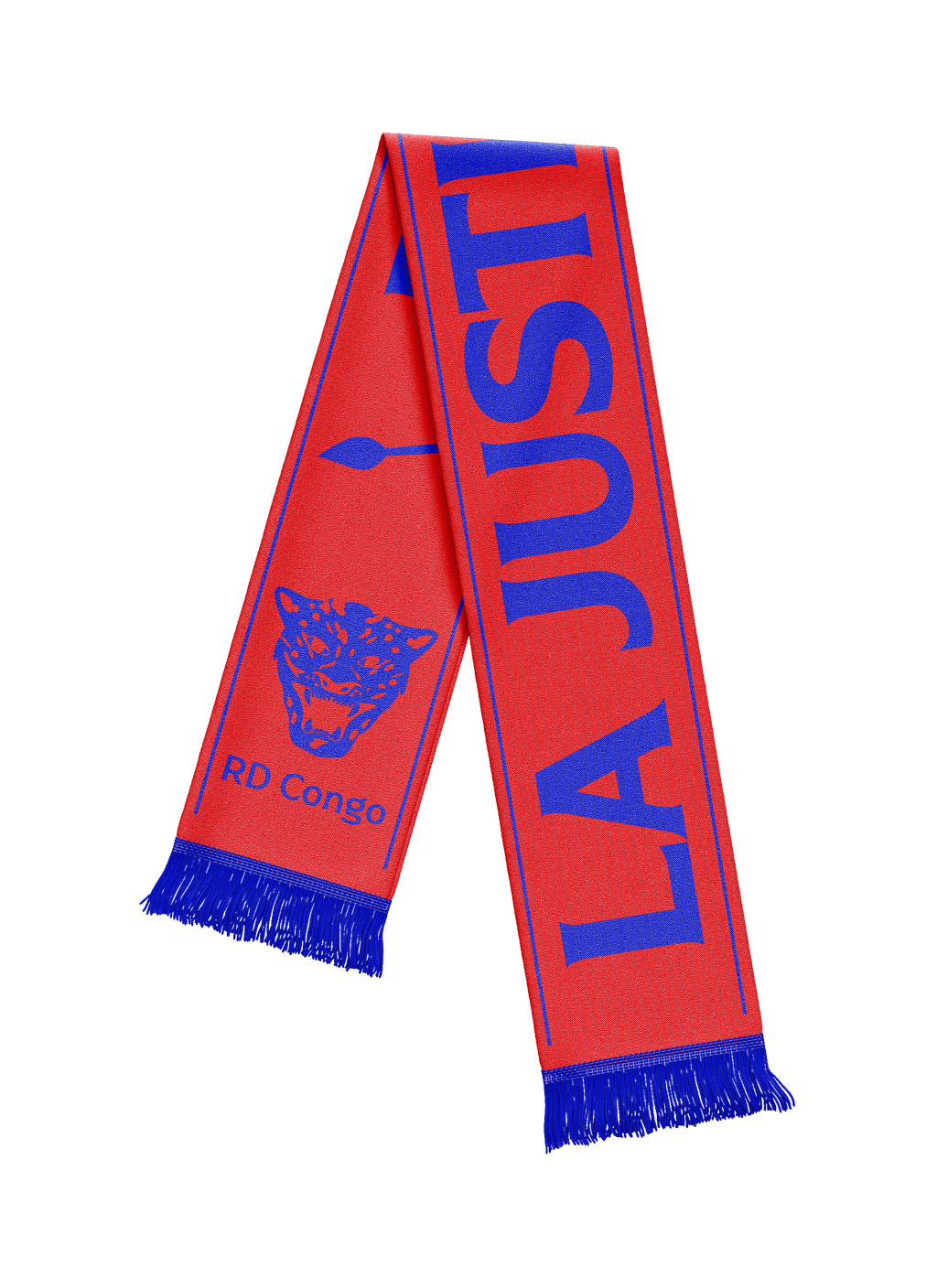 Écharpe football "LA JUSTICE DE DIEU" (Rouge)