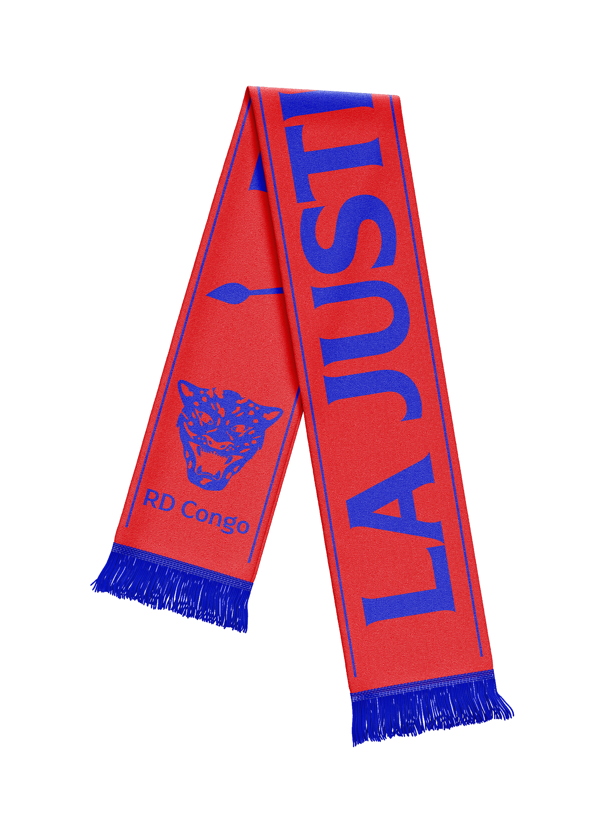 Écharpe football "LA JUSTICE DE DIEU" (Rouge)